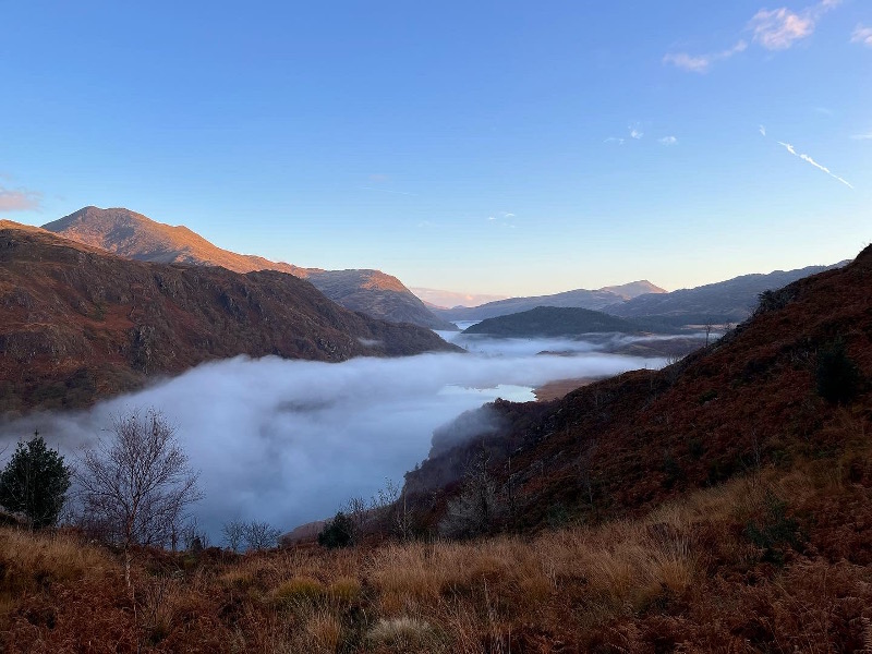 View of Llyn Dinas